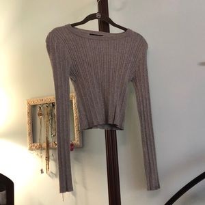 F21 super stretchy ribbed sweater